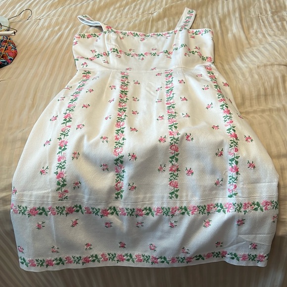 Coldwater Creek Dresses & Skirts - Beautiful sundress white with pink flowers size 10 petite NWT